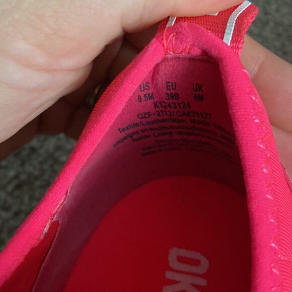 DKNY Womens Sabatini Pink Fitness Gym Trainers Sock Sneakers‎ 8.5 - Picture 4 of 6